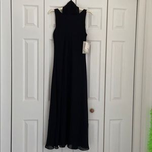 New plain black chiffon dress.